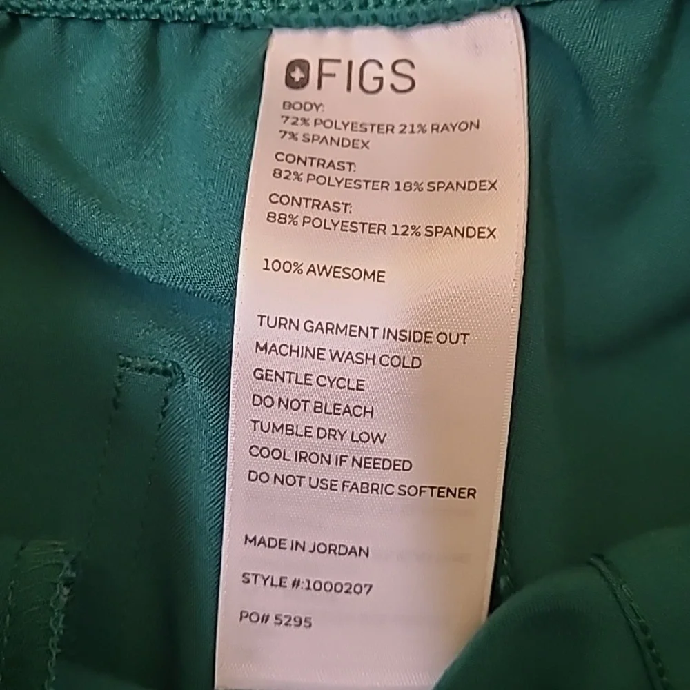 Figs Teal Women's Pants used good condition zise‎ L. - Picture 2 of 16